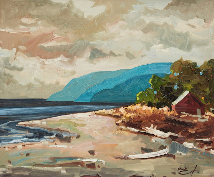 Artwork by Bruno Côté,  Forillon, Gaspésie