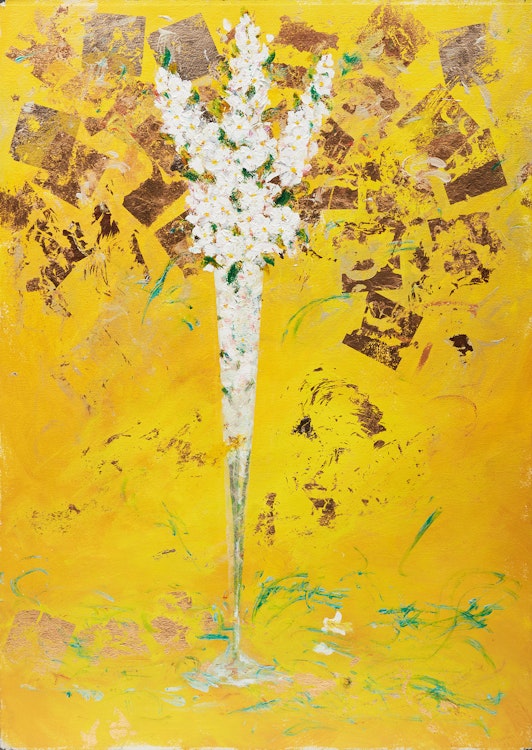 Artwork by Barbara McGivern, Yellow (Floral Series)
