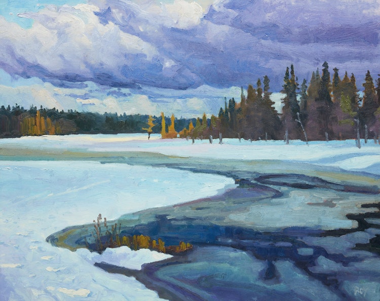 Artwork by Rejean Roy, La fonte des neiges
