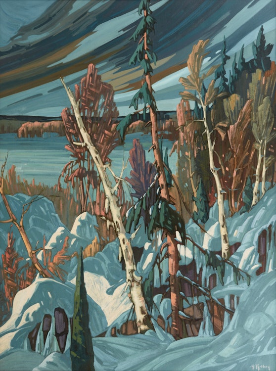 Artwork by Gaston Rebry, Hiver a l’infini