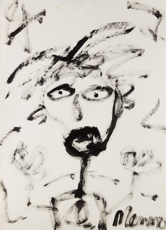 Artwork by Menno Krant, Two Abstract Figures