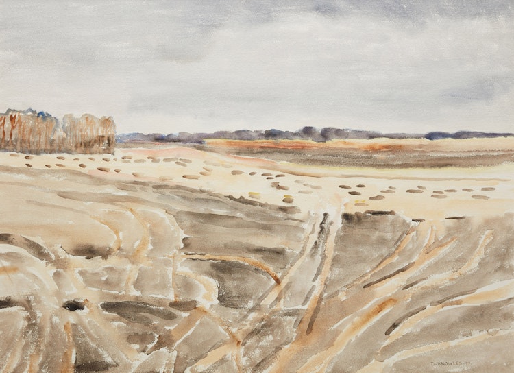 Artwork by Dorothy Elsie Knowles, Prairie Fields