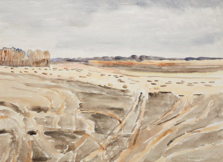 Artwork by Dorothy Elsie Knowles,  Prairie Fields