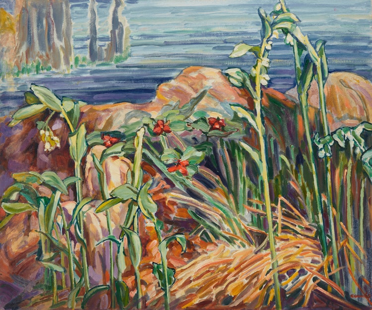 Artwork by Edith Grace Coombs, Gothic Arches at Camp Charmette
