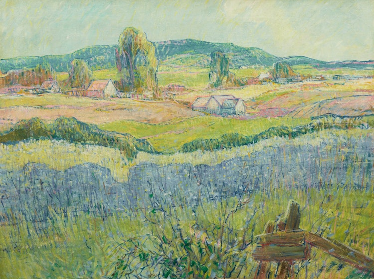 Artwork by Charles Walter Simpson, Landscape, La Chute, Quebec