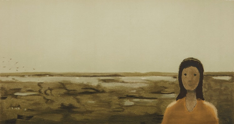 Artwork by Jean Paul Lemieux, Joséphine (1971); L'arrivée de Mademoiselle (1971)