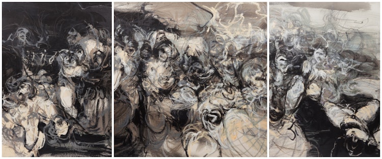 Artwork by Katie Pretti, Untitled (Triptych)