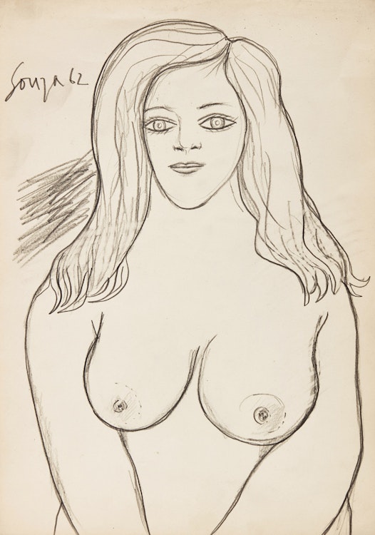 Artwork by Francis Newton Souza, Nude