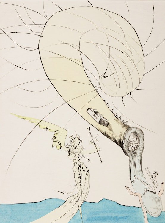 Artwork by Salvador Dalí, Freud à tête d’escargot from After 50 Years of Surrealism (Field 74-8 G)