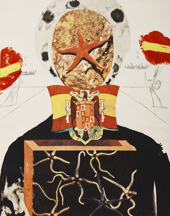 Artwork by Salvador Dalí, Surrealist King from Memories of Surrealism Suite (Field 71-15 E)