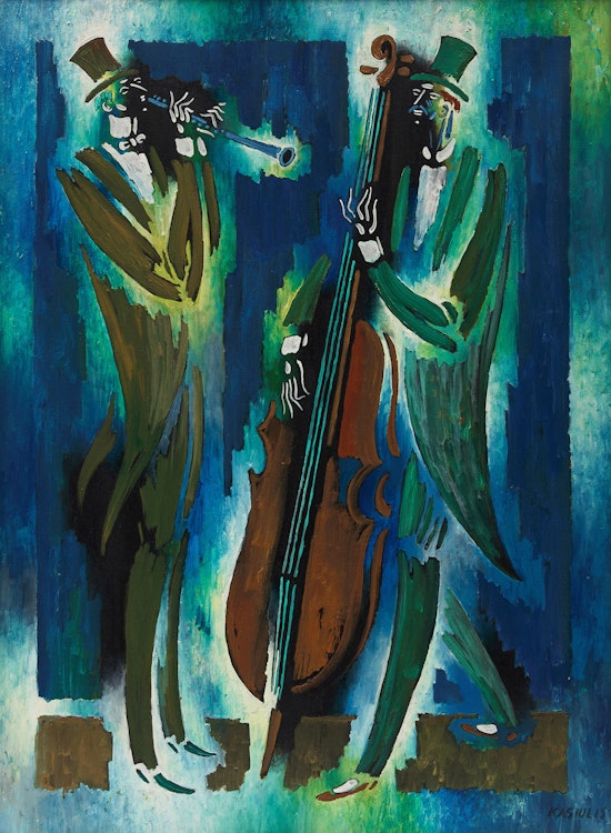 Artwork by Vytautas Kasiulis, Jazz