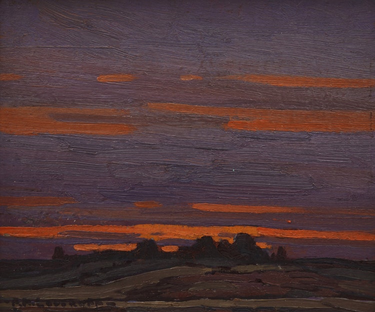Artwork by Frederick Nicholas Loveroff, Autumn Evening