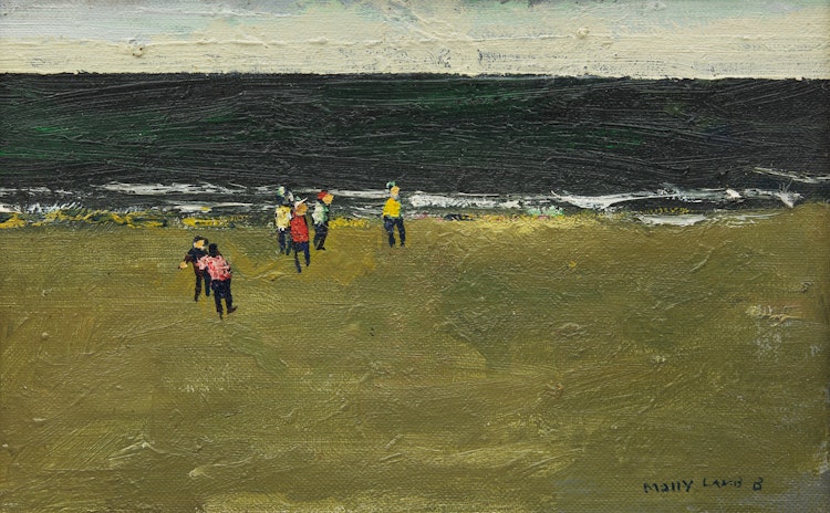 Artwork by Molly Lamb Bobak, Beach Scene