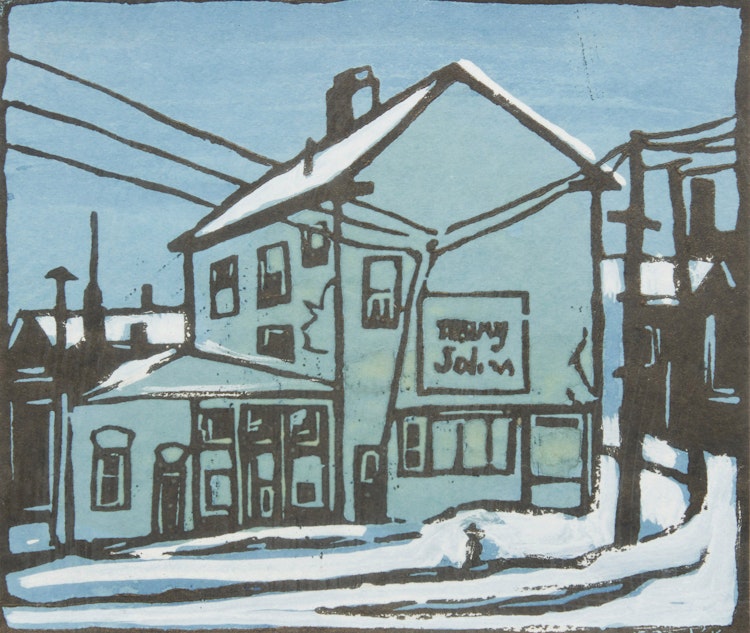 Artwork by Albert Jacques Franck, House on the Corner