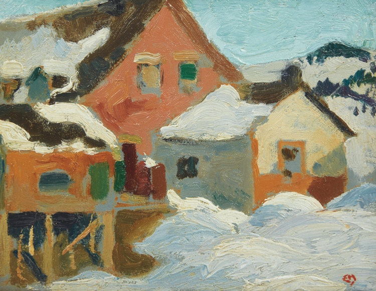 Artwork by Edwin Headley Holgate, Baie St. Paul