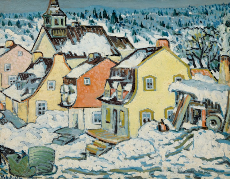 Artwork by Marc-Aurèle Fortin,  Winter Scene