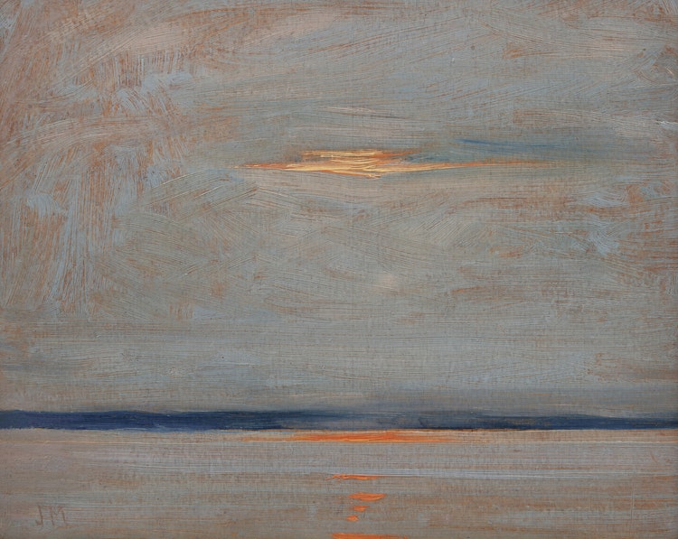 Artwork by James Edward Hervey MacDonald, Sunset, Lake Simcoe