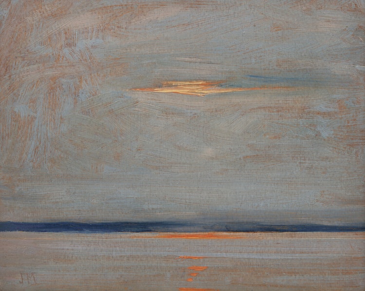 Artwork by James Edward Hervey MacDonald,  Sunset, Lake Simcoe