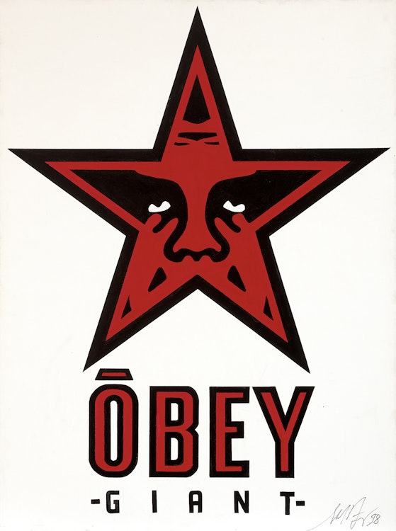 Artwork by Shepard Fairey,  Obey Giant Star