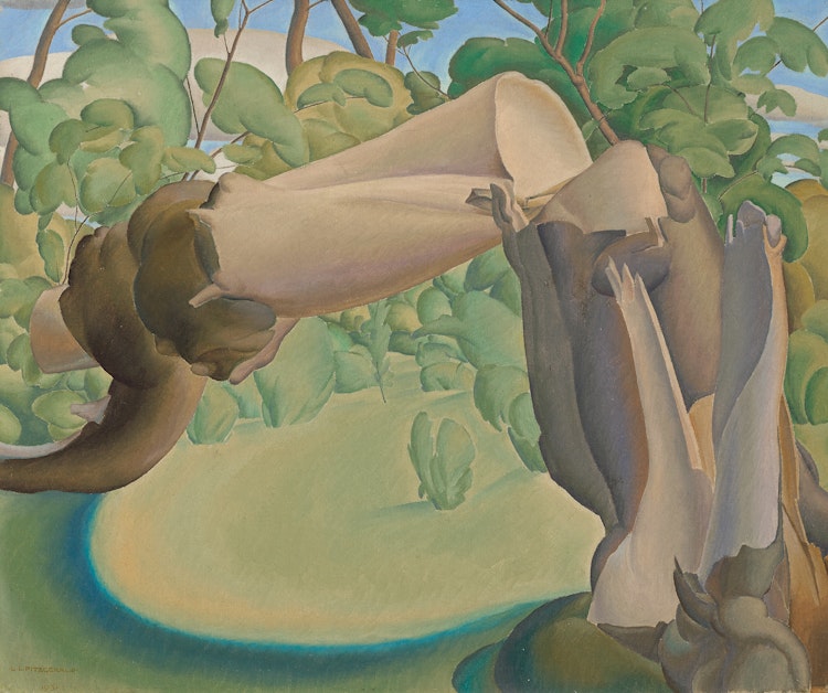 Artwork by Lionel LeMoine FitzGerald, Untitled (Broken Tree in Landscape)