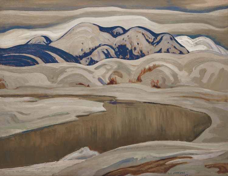 Artwork by Alexander Young Jackson, The River, Baie-Saint-Paul