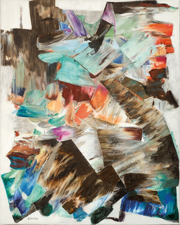 Artwork by Marcelle Ferron, Arbre du Ténéré, 1962