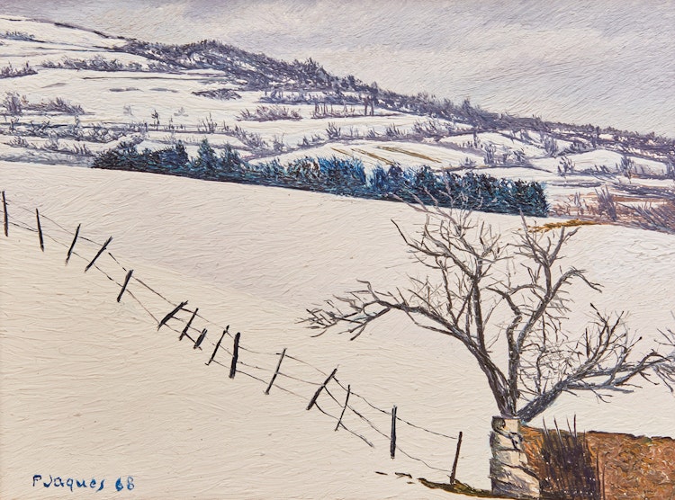 Artwork by Pierre Jaques, Two Winter Scenes