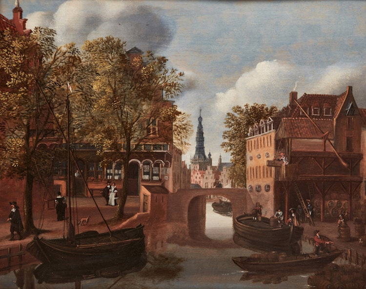 Artwork by Manner of Jan Meerhout, View of Amsterdam