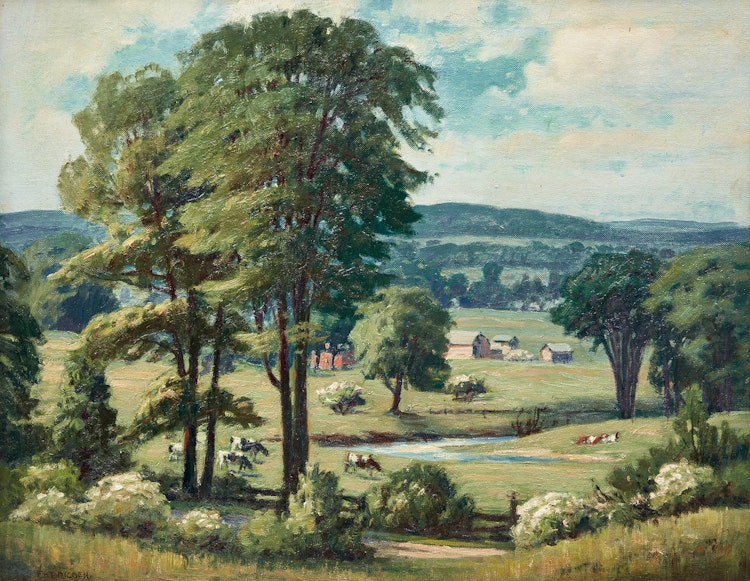 Artwork by Frederick Henry Brigden, Ontario Landscape in June