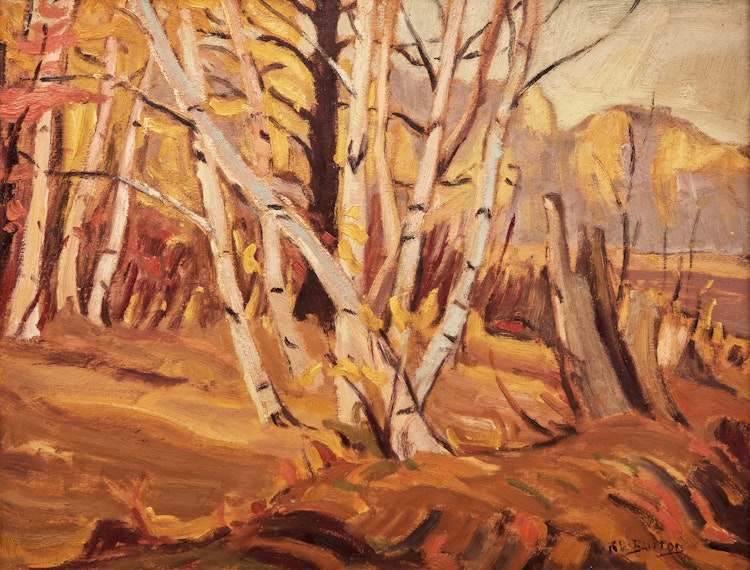 Artwork by Ralph Wallace Burton, Autumn - Dunrobin