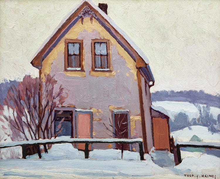 Artwork by Frederick Stanley Haines, House Burks Falls