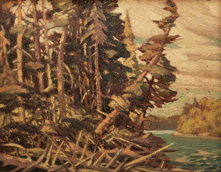 Artwork by Illingworth Holey Kerr, Montreal River, Gowganda Ont.