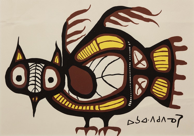 Artwork by Norval Morrisseau, Untitled (Owl)
