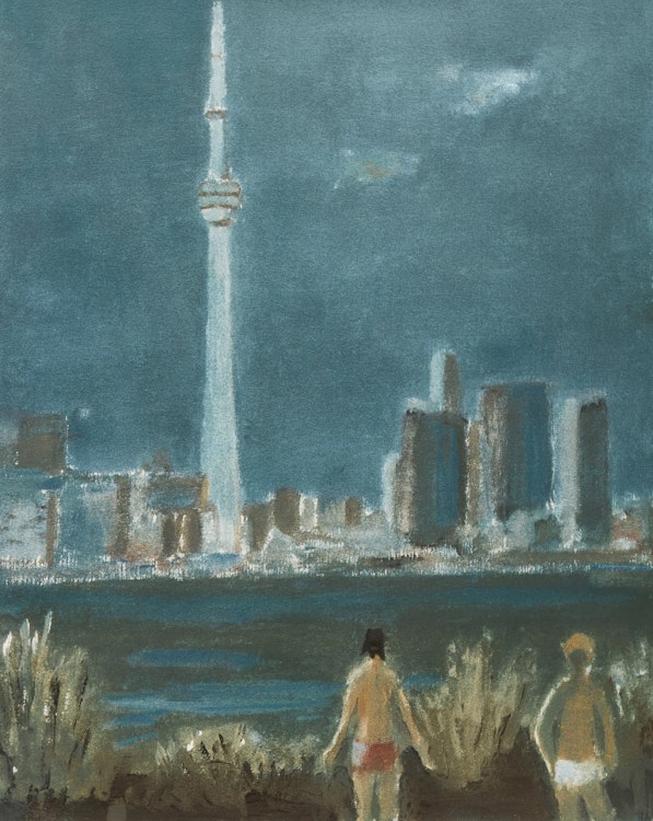 Artwork by Jean Paul Lemieux, Canada Album, 1984