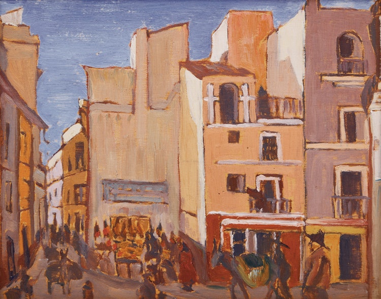 Artwork by Frederick Grant Banting, Spanish Village