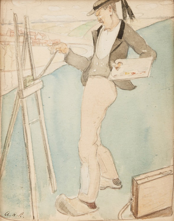 Artwork by Albert Henry Robinson, Dear Pen and Pencil Club