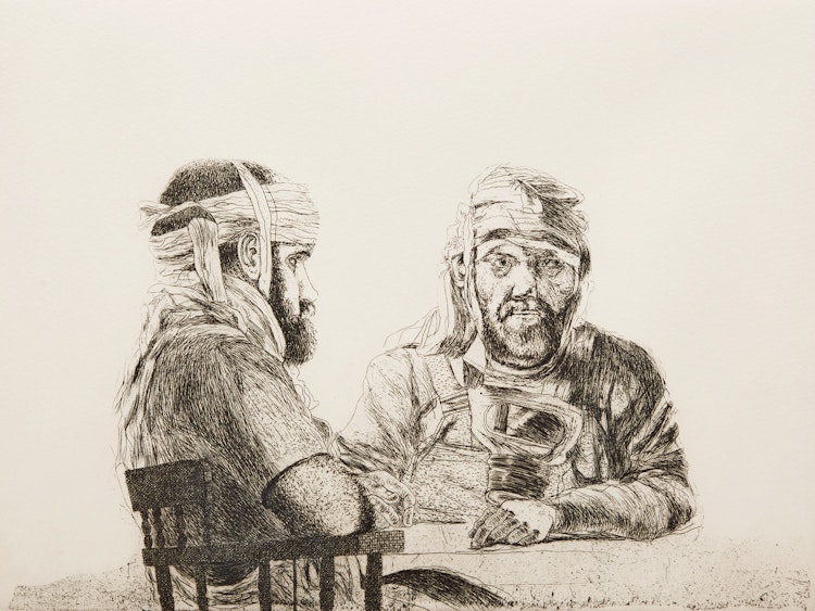 Artwork by Ivan Kenneth Eyre, Persona; Tea Time
