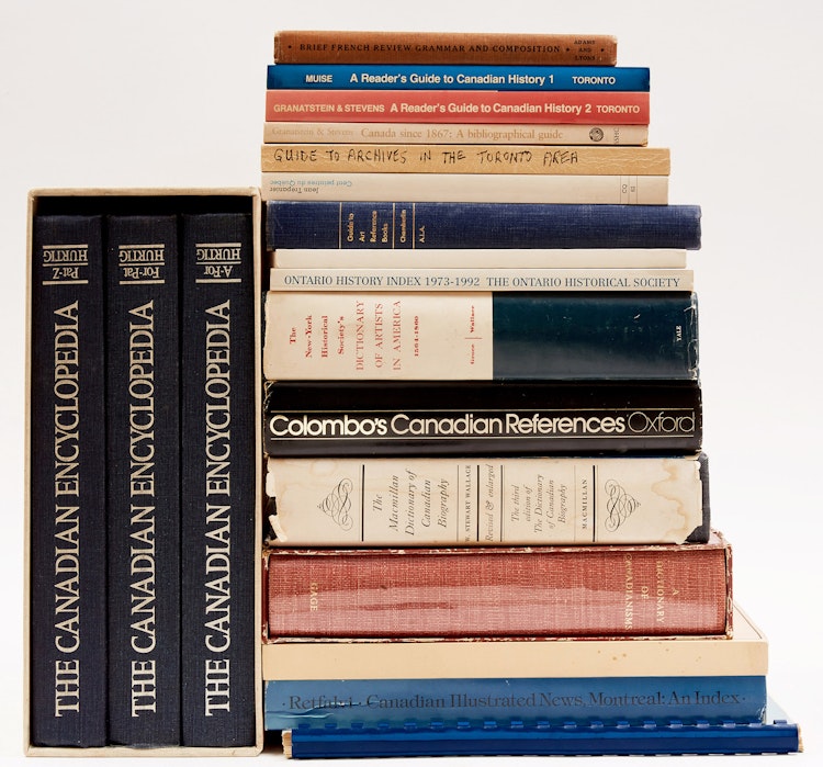 Artwork by Books and Reference, A Selection of Nineteen Reference Books on Canadian History