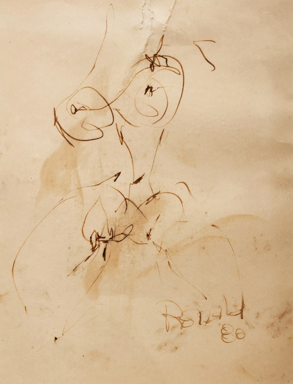 Artwork by William Ronald, Four Nude Studies