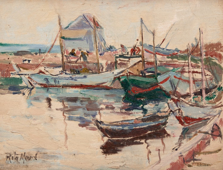Artwork by Rita Mount, Harbourfront Landscape