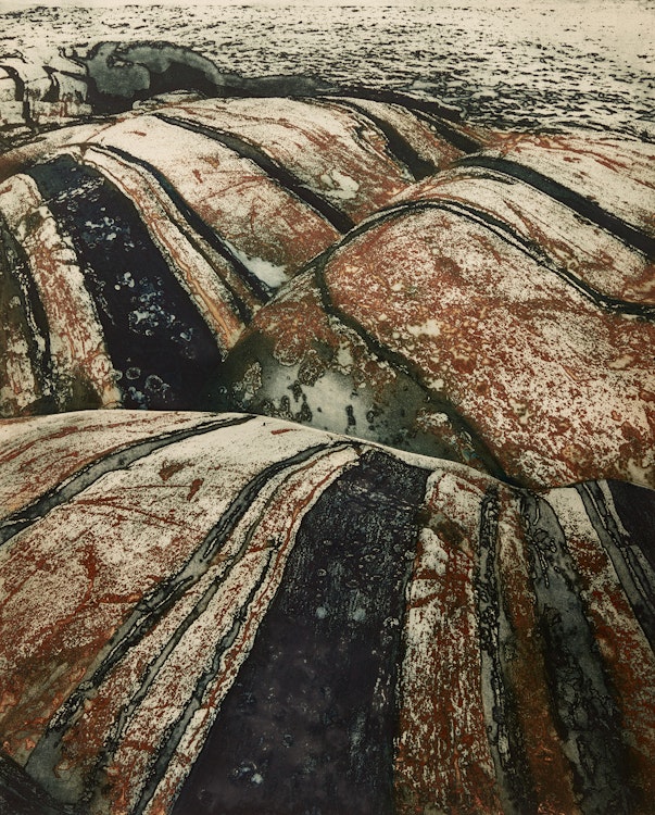 Artwork by Edward John Bartram, Rolling Rocks