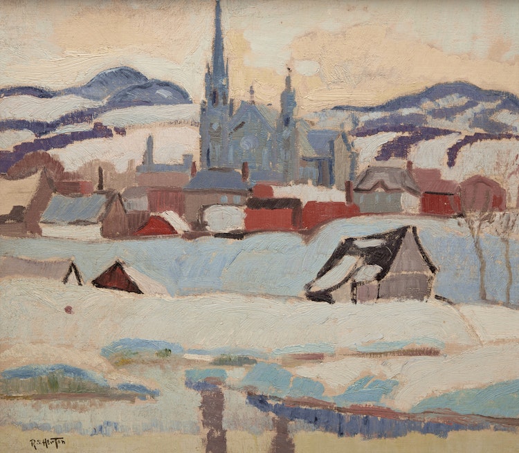 Artwork by Randolph Stanley Hewton, Baie St. Paul