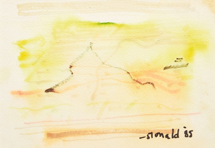 Artwork by William Ronald, Two Untitled Watercolours