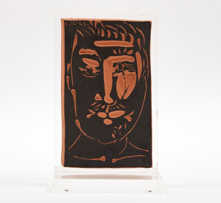 Artwork by Pablo Picasso, Visage d'homme (A.R. 539)