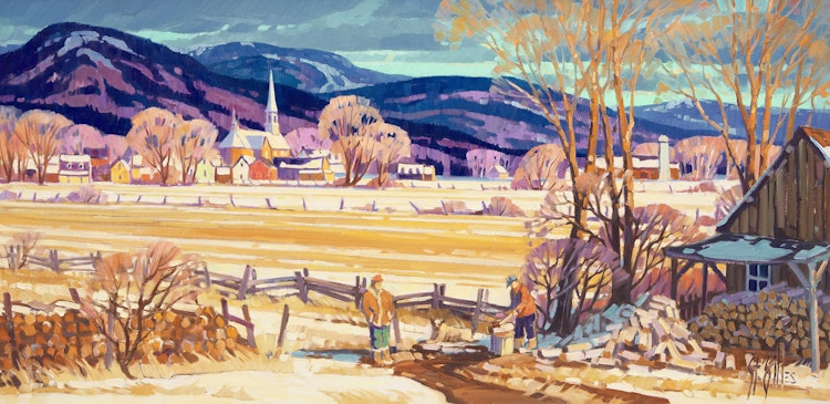 Artwork by St. Gilles, Le Village de Rivière Ouelle