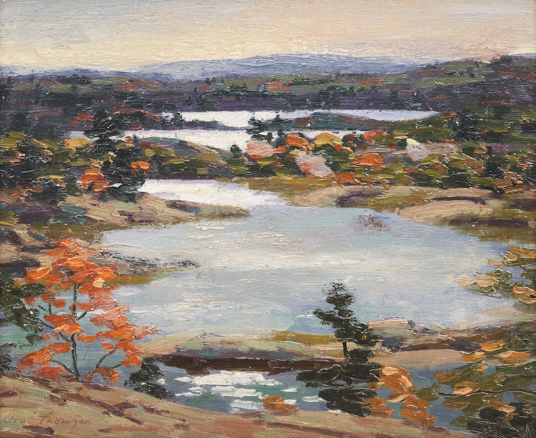 Artwork by George Thomson, Morning Among the Islands (Whitefish Bay)