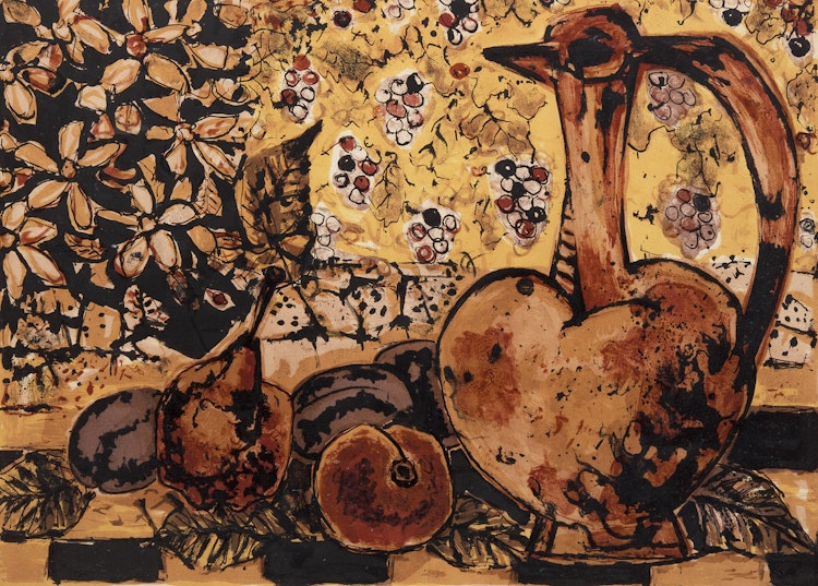 Artwork by Paul-Vanier Beaulieu, Still Life with Jug and Fruit