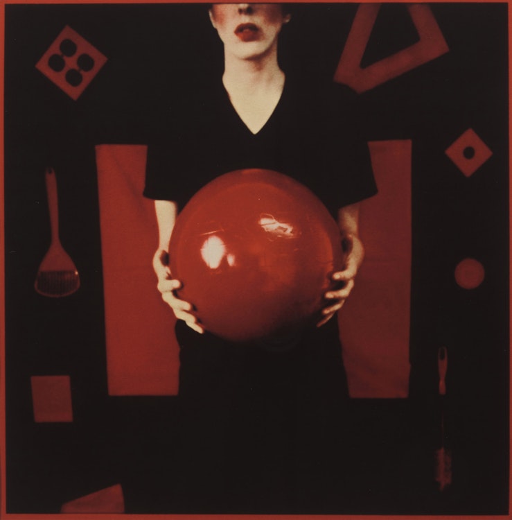 Artwork by Barbara Astman, Red for Art with Heart