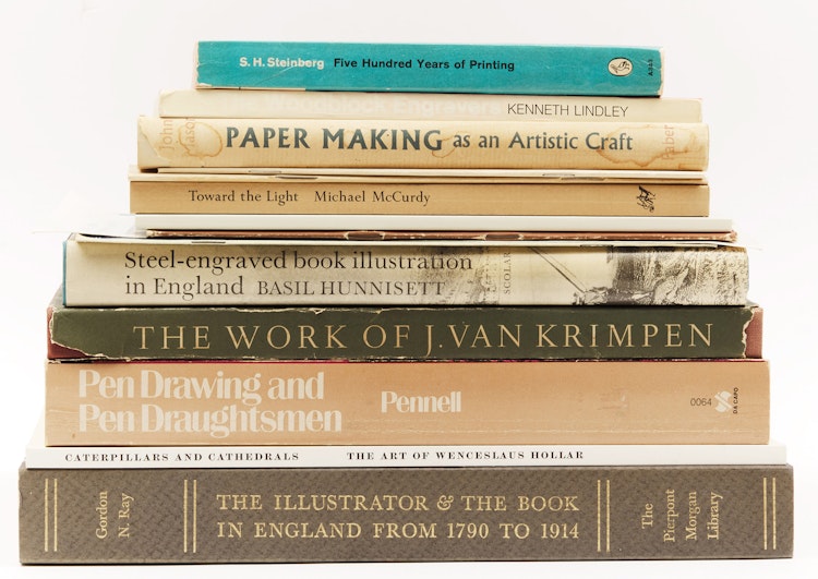 Artwork by Books and Reference, A Selection of Fifteen Art Reference Books on Illustrations, Drawings and Prints