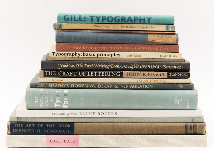 Artwork by Books and Reference, A Selection of Sixteen Art Reference Books on Typography